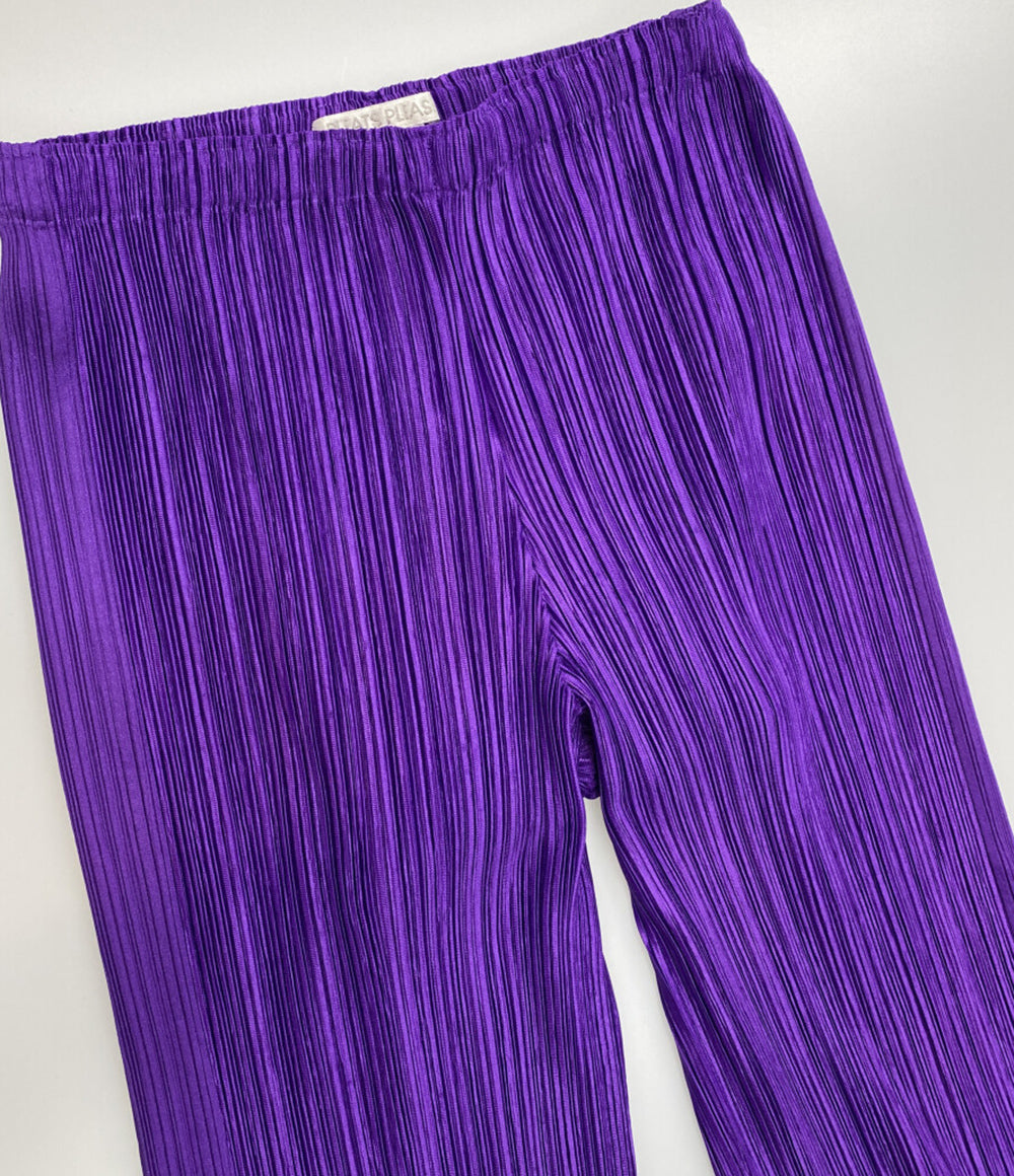 PLEATS PLEASE プリーツパンツ パープル 09aw PP93-JF691 レディース SIZE 1 プリーツプリーズ