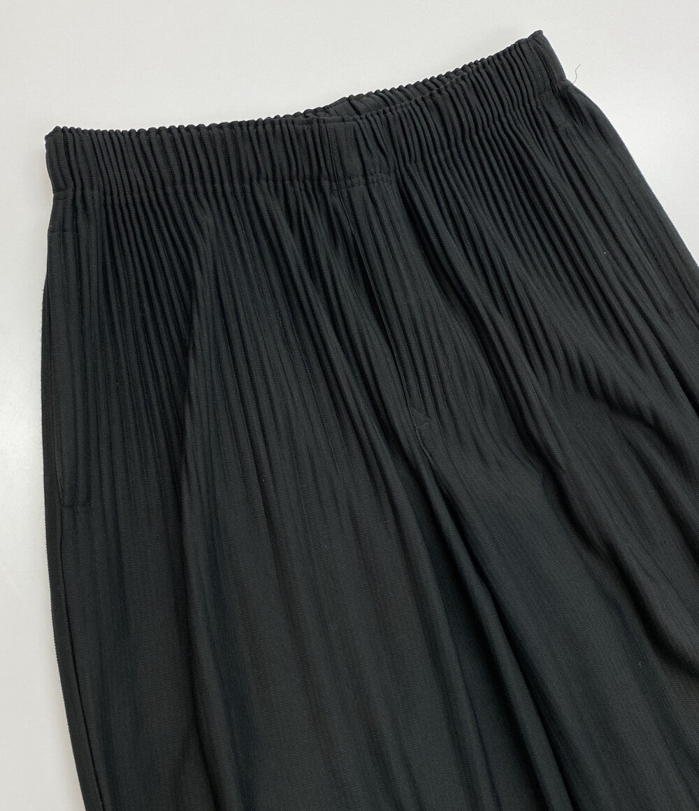 HOMME PLISSE ISSEY MIYAKE プリーツパンツ ブラック Basics Pant メンズ SIZE 2 オム プリッセ イッセイミヤケ