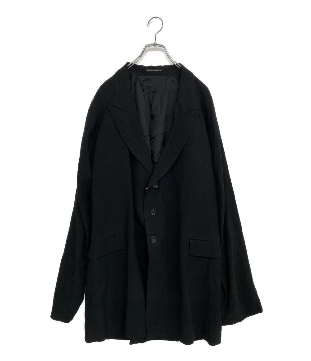 Yohji Yamamoto POUR HOMME テーラードジャケット LI RYCANVAS DOUBLE FRONT JACKET 24SS HS-J12-308 メンズ SIZE 3 ヨウジヤマモトプールオム