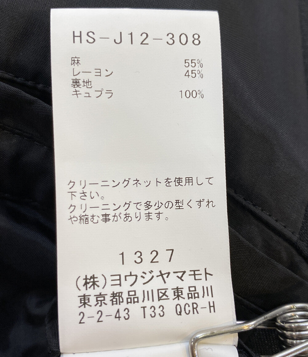 Yohji Yamamoto POUR HOMME テーラードジャケット LI RYCANVAS DOUBLE FRONT JACKET 24SS HS-J12-308 メンズ SIZE 3 ヨウジヤマモトプールオム