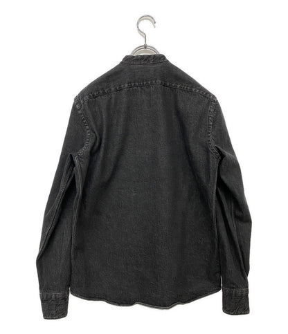 GIANNETTO デニムノーカラーシャツ イタリア製 メンズ SIZE 39 ジャンネット
