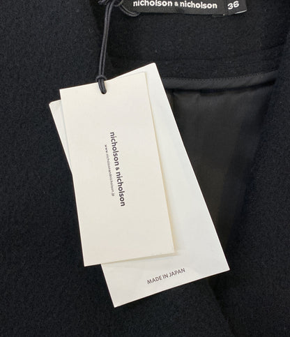 美品 nicholson&nicholson ニコルソンアンドニコルソン ピーコート MY SHAWL レディース SIZE 36