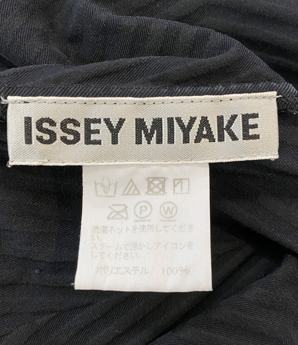 ISSEY MIYAKE フレンチスリーブワンピース ISSEY MIYAKE ベイクド ストレッチ IM91FH031 レディース SIZE 2 イッセイミヤケ