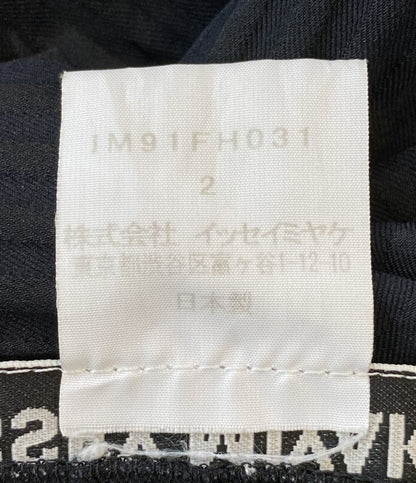 ISSEY MIYAKE フレンチスリーブワンピース ISSEY MIYAKE ベイクド ストレッチ IM91FH031 レディース SIZE 2 イッセイミヤケ