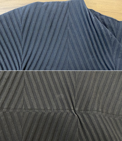 ISSEY MIYAKE フレンチスリーブワンピース ISSEY MIYAKE ベイクド ストレッチ IM91FH031 レディース SIZE 2 イッセイミヤケ