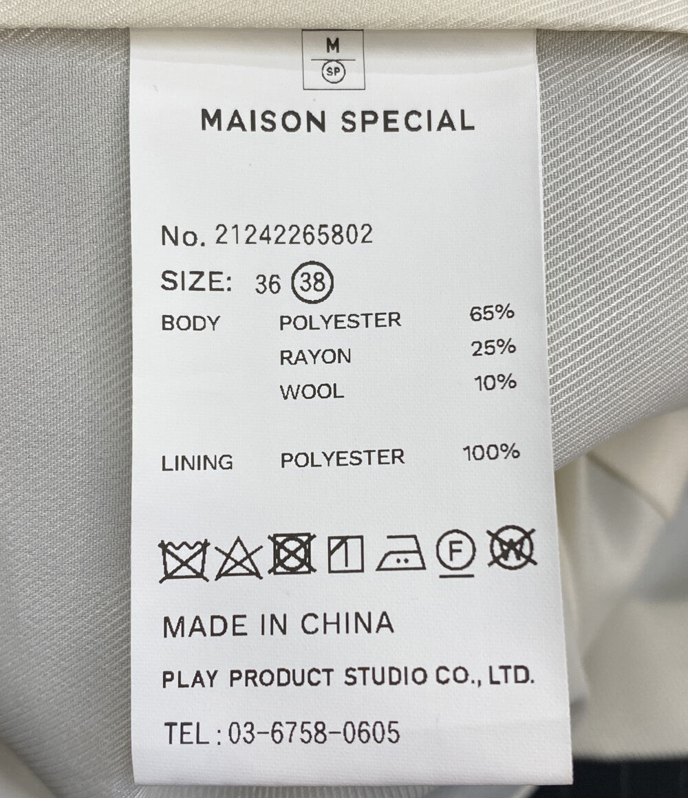 MAISON SPECIAL メゾンスペシャル 半袖ワンピース Square SilhouetteTailor 21242265802 レディース SIZE 38