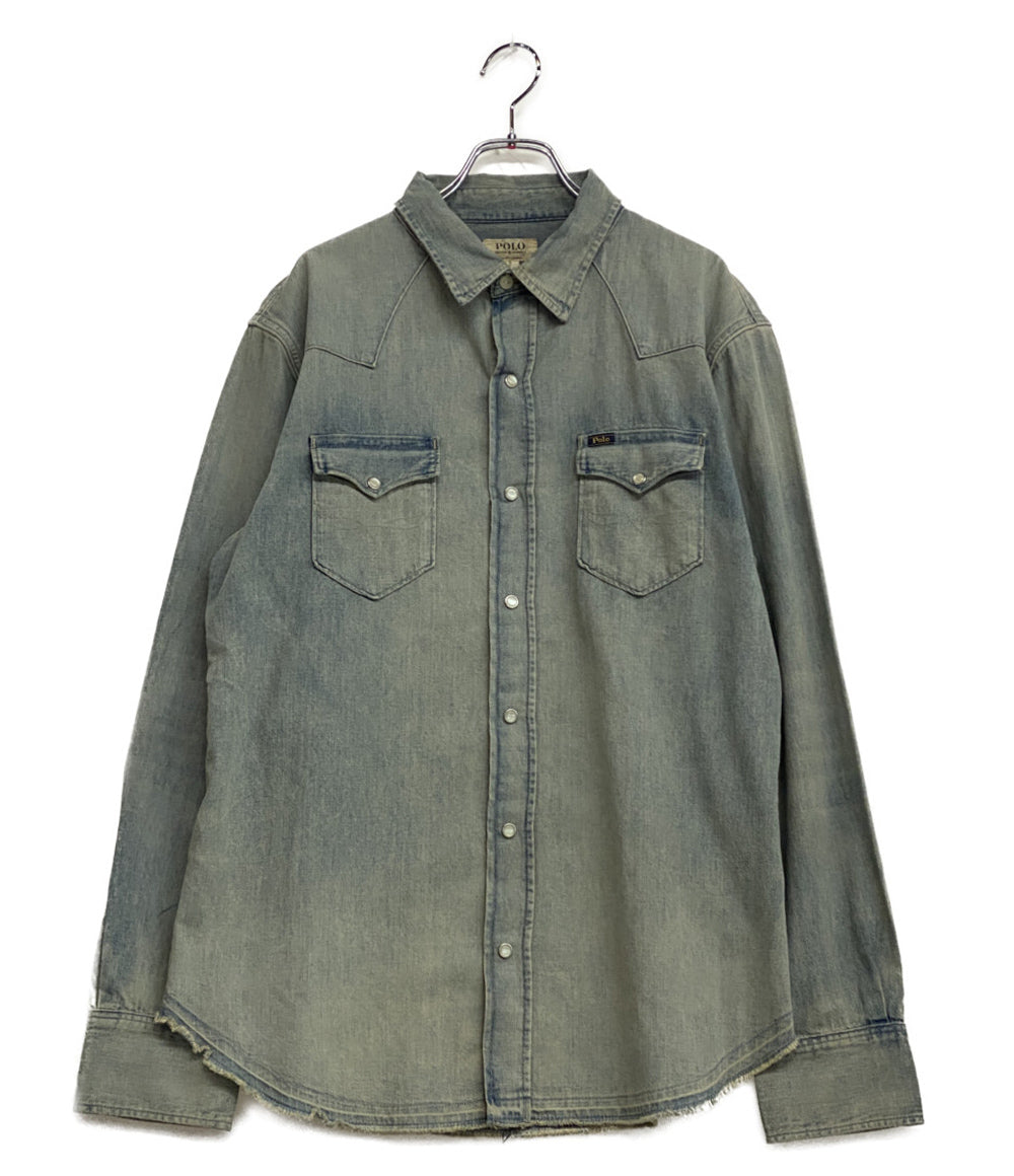 美品 POLO RALPH LAUREN 長袖シャツ DENIM&SUPPLY デニム ウエスタン メンズ SIZE L ポロ・ラルフローレン