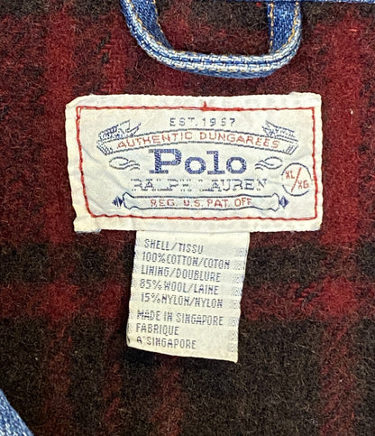POLO RALPH LAUREN デニムジャケット 白タグ ワーク 90s メンズ SIZE XL ポロ・ラルフローレン
