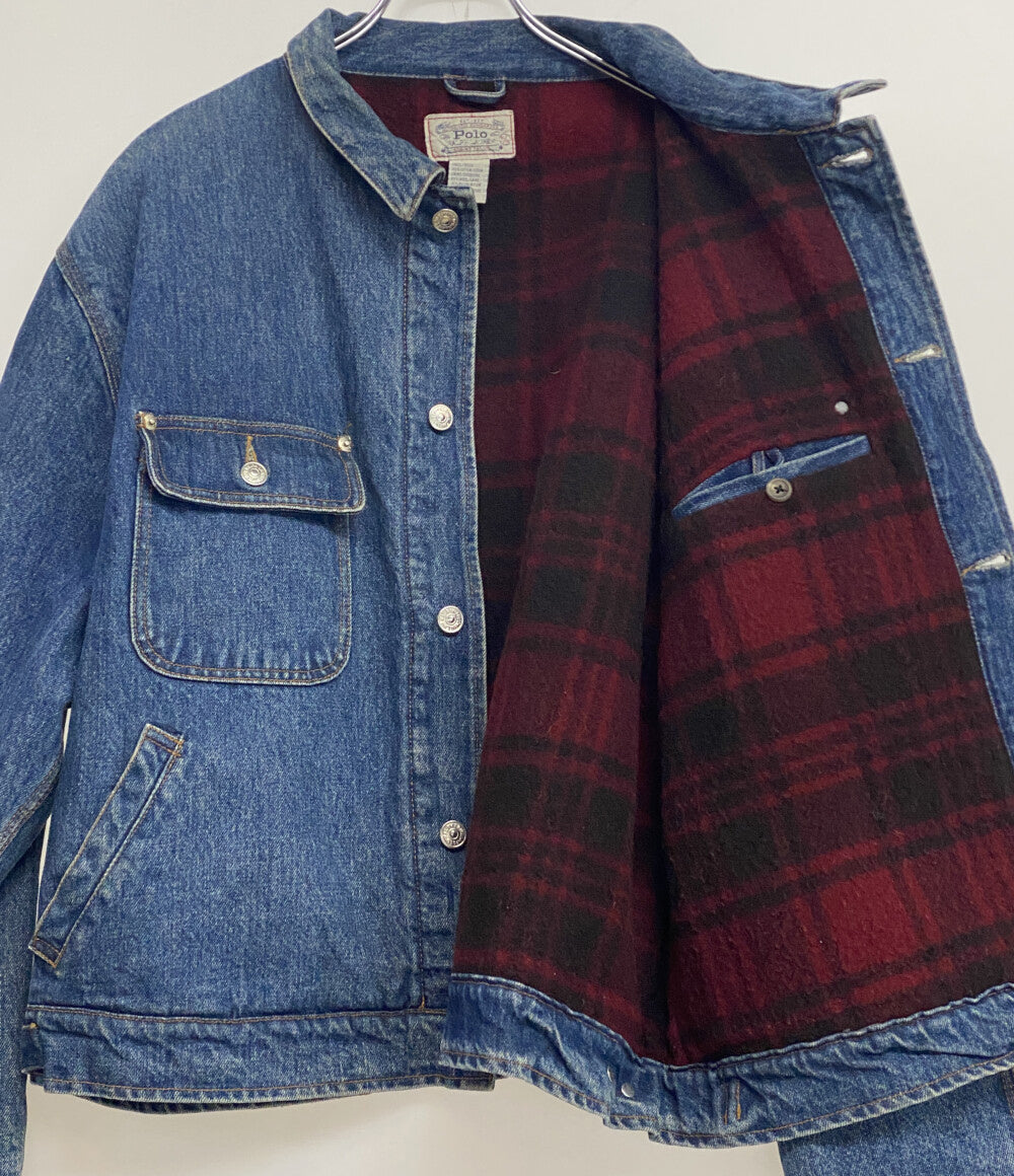 POLO RALPH LAUREN デニムジャケット 白タグ ワーク 90s メンズ SIZE XL ポロ・ラルフローレン