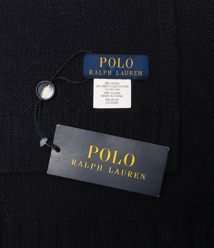 美品 POLO RALPH LAUREN ストール 星条旗 アメフラ ネイビー RL メンズ ポロ・ラルフローレン