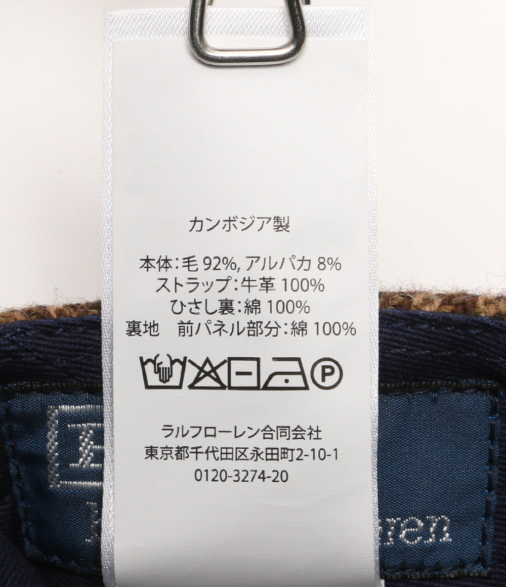 美品 POLO RALPH LAUREN CP-93 ロングビル ツイード キャップ メンズ SIZE ONE SIZE ポロ・ラルフローレン