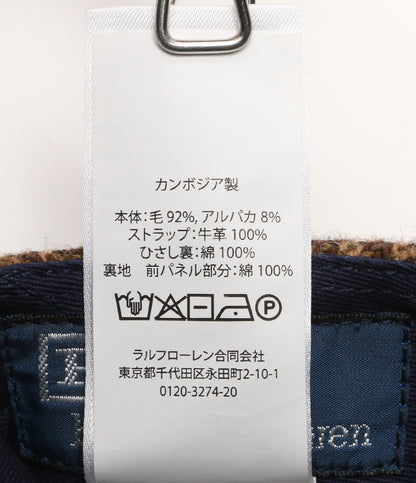 美品 POLO RALPH LAUREN CP-93 ロングビル ツイード キャップ メンズ SIZE ONE SIZE ポロ・ラルフローレン