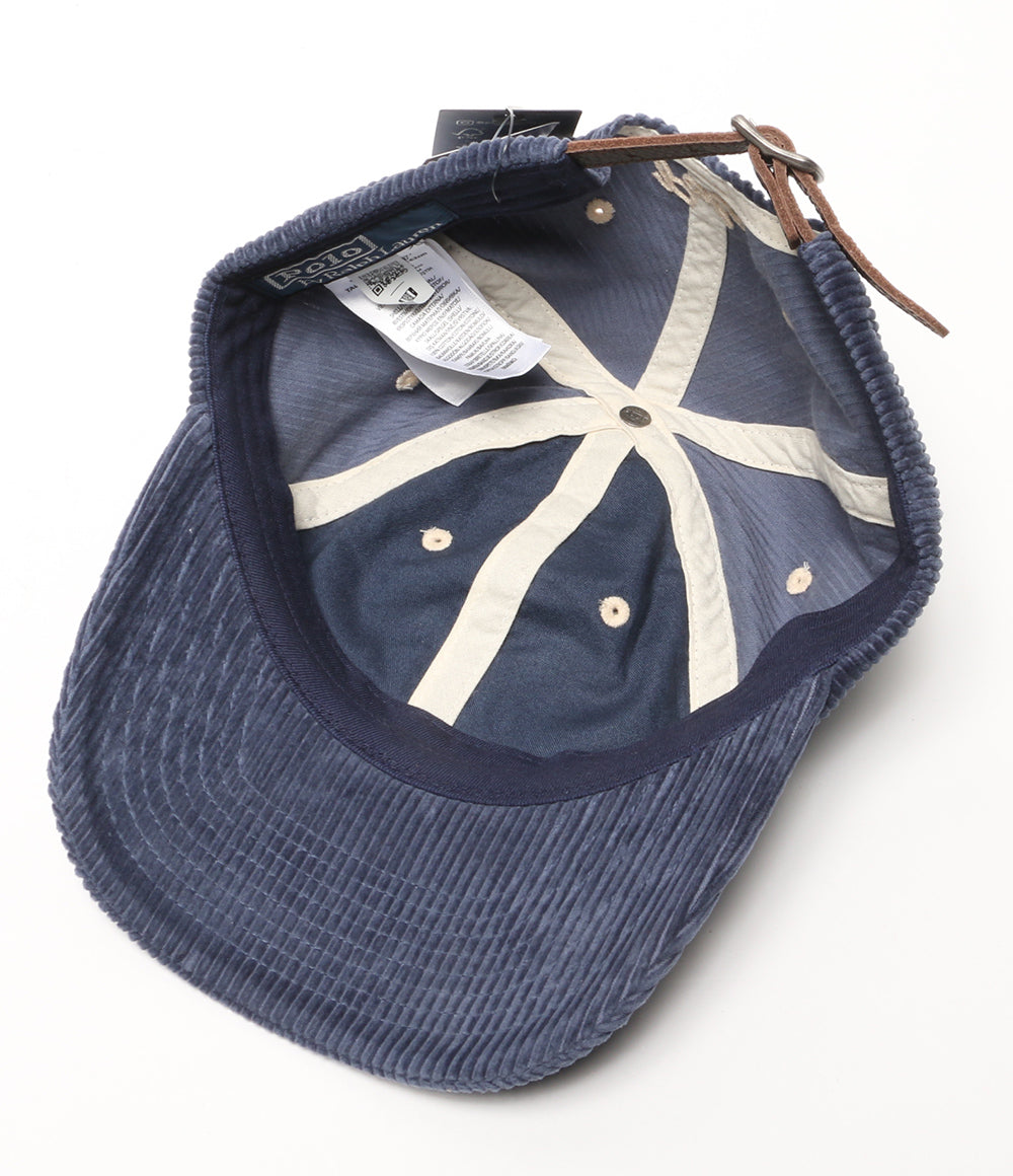 美品 POLO RALPH LAUREN The Ralphロゴ コーデュロイ ボールキャップ メンズ SIZE ONE SIZE ポロ・ラルフローレン