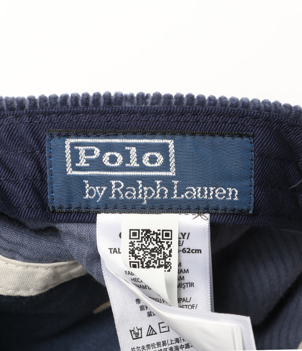 美品 POLO RALPH LAUREN The Ralphロゴ コーデュロイ ボールキャップ メンズ SIZE ONE SIZE ポロ・ラルフローレン
