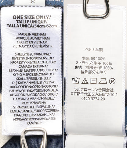 美品 POLO RALPH LAUREN The Ralphロゴ コーデュロイ ボールキャップ メンズ SIZE ONE SIZE ポロ・ラルフローレン