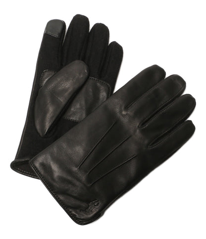 美品 POLO RALPH LAUREN 手袋 インシュレイテッド シープスキン パネルドタッチ グローブ メンズ ポロ・ラルフローレン