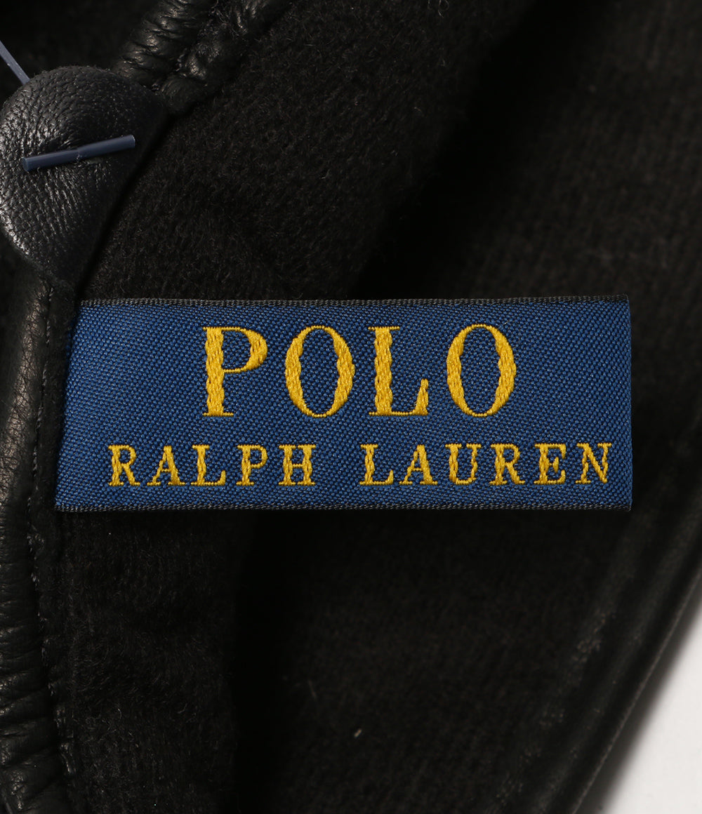 美品 POLO RALPH LAUREN 手袋 インシュレイテッド シープスキン パネルドタッチ グローブ メンズ ポロ・ラルフローレン