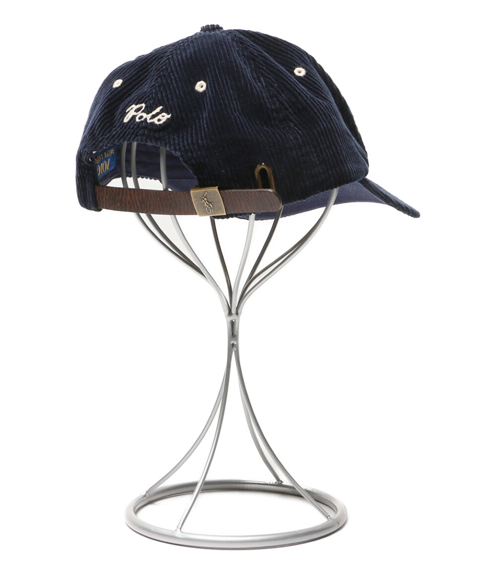 美品 POLO RALPH LAUREN NYパッチ コーデュロイ ボールキャップ メンズ