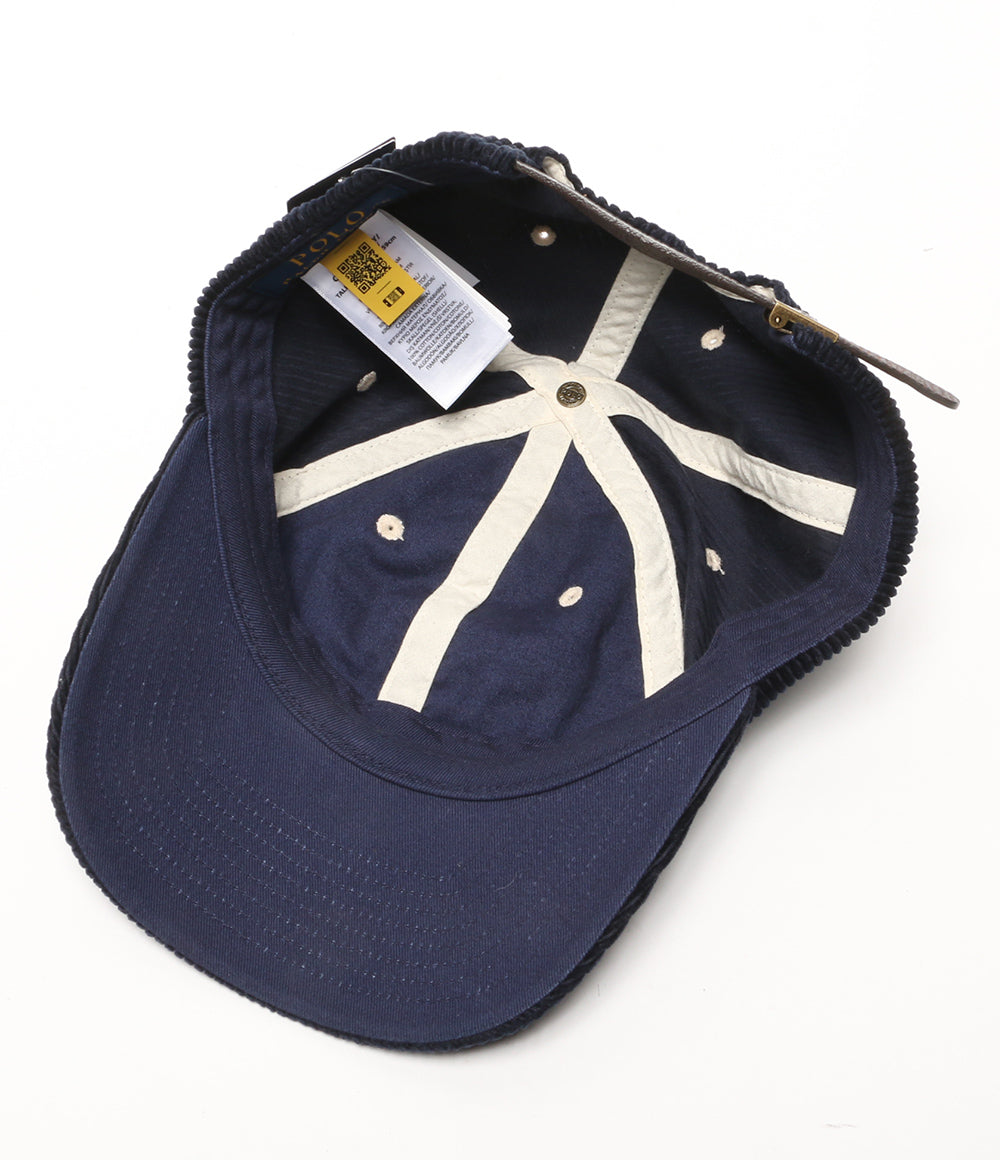 美品 POLO RALPH LAUREN NYパッチ コーデュロイ ボールキャップ メンズ SIZE ONE SIZE ポロ・ラルフローレン