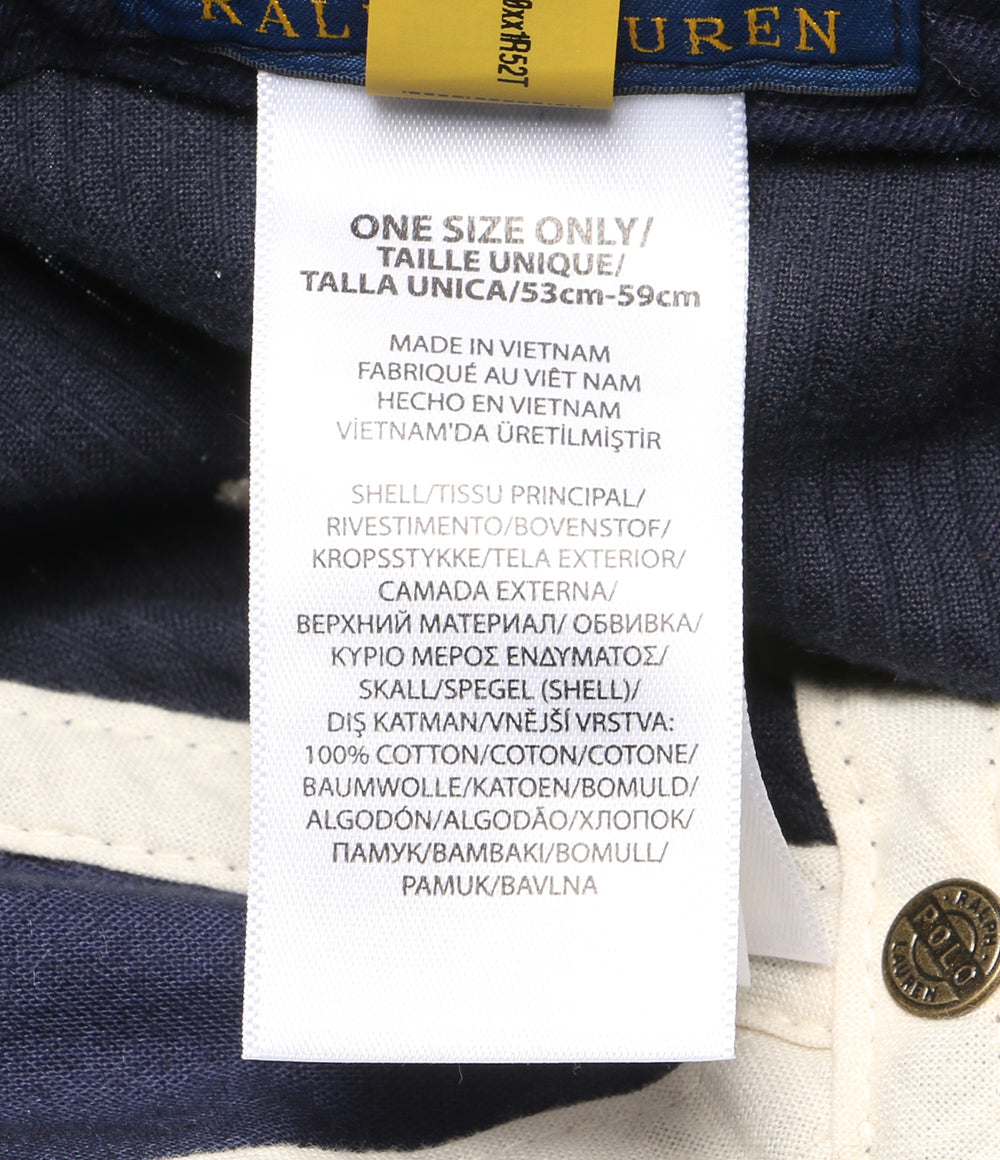 美品 POLO RALPH LAUREN NYパッチ コーデュロイ ボールキャップ メンズ SIZE ONE SIZE ポロ・ラルフローレン