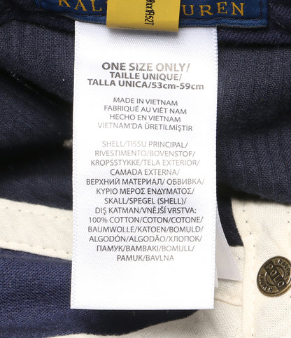 美品 POLO RALPH LAUREN NYパッチ コーデュロイ ボールキャップ メンズ SIZE ONE SIZE ポロ・ラルフローレン