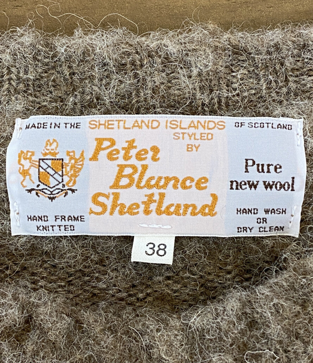 PETER BLANCE SHETLAND ピーターバランス シェットランド ニット シャギードッグ メンズ SIZE 38