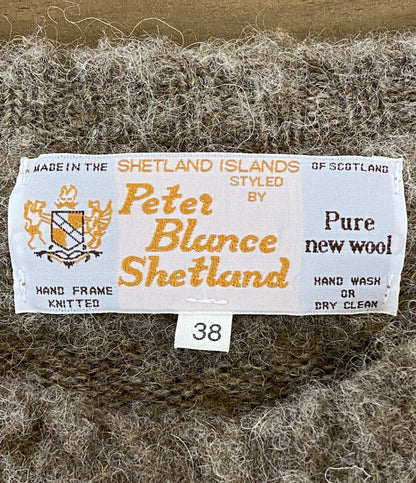 PETER BLANCE SHETLAND ピーターバランス シェットランド ニット シャギードッグ メンズ SIZE 38