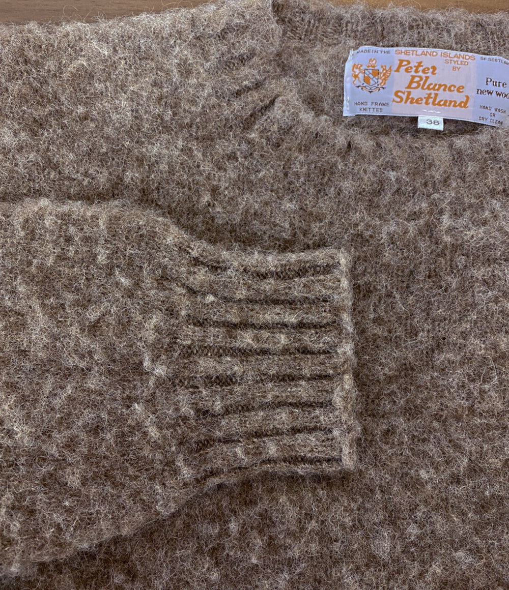 PETER BLANCE SHETLAND ピーターバランス シェットランド ニット シャギードッグ メンズ SIZE 38