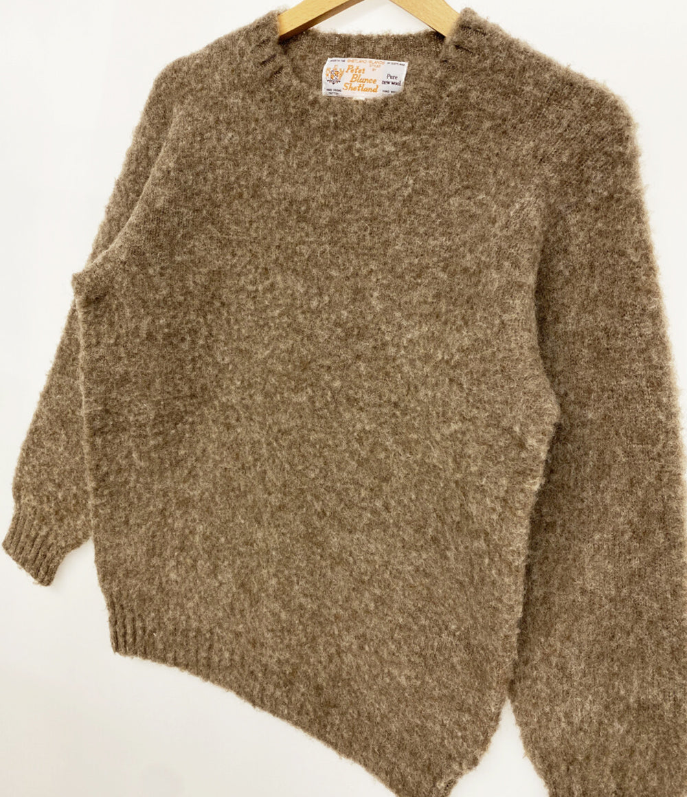 PETER BLANCE SHETLAND ピーターバランス シェットランド ニット シャギードッグ メンズ SIZE 38