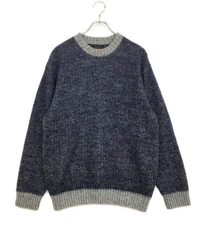 BEAMS PLUS ニット 25FW Crew Inlay Mohair Wool Silk メンズ SIZE M ビームスプラス