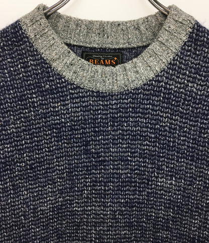BEAMS PLUS ニット 25FW Crew Inlay Mohair Wool Silk メンズ SIZE M ビームスプラス