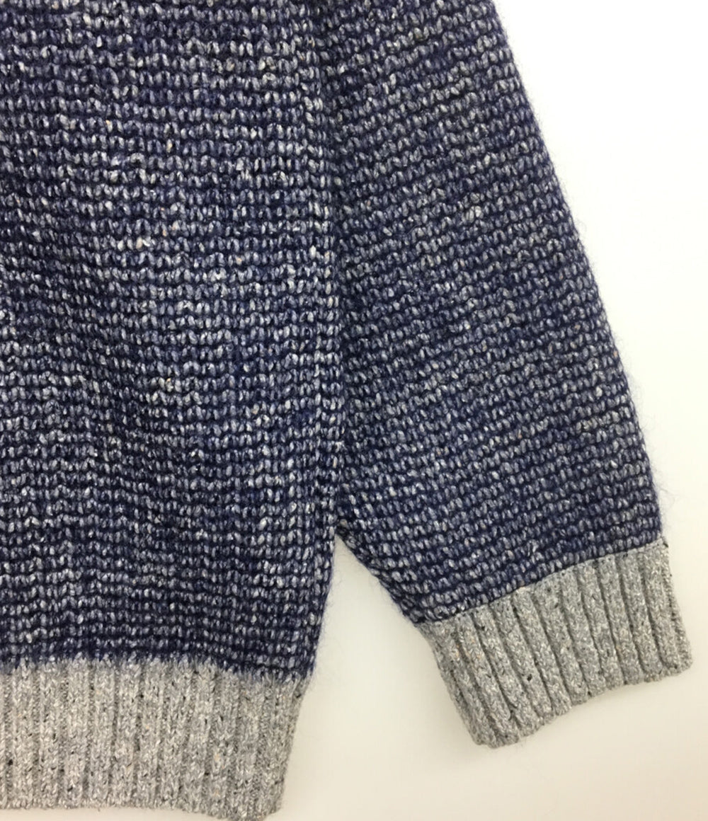 BEAMS PLUS ニット 25FW Crew Inlay Mohair Wool Silk メンズ SIZE M ビームスプラス