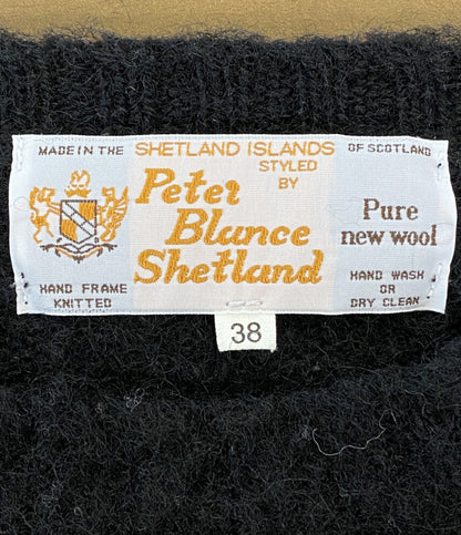 PETER BLANCE SHETLAND ピーターバランス シェットランド ニット シャギードッグ メンズ SIZE 38