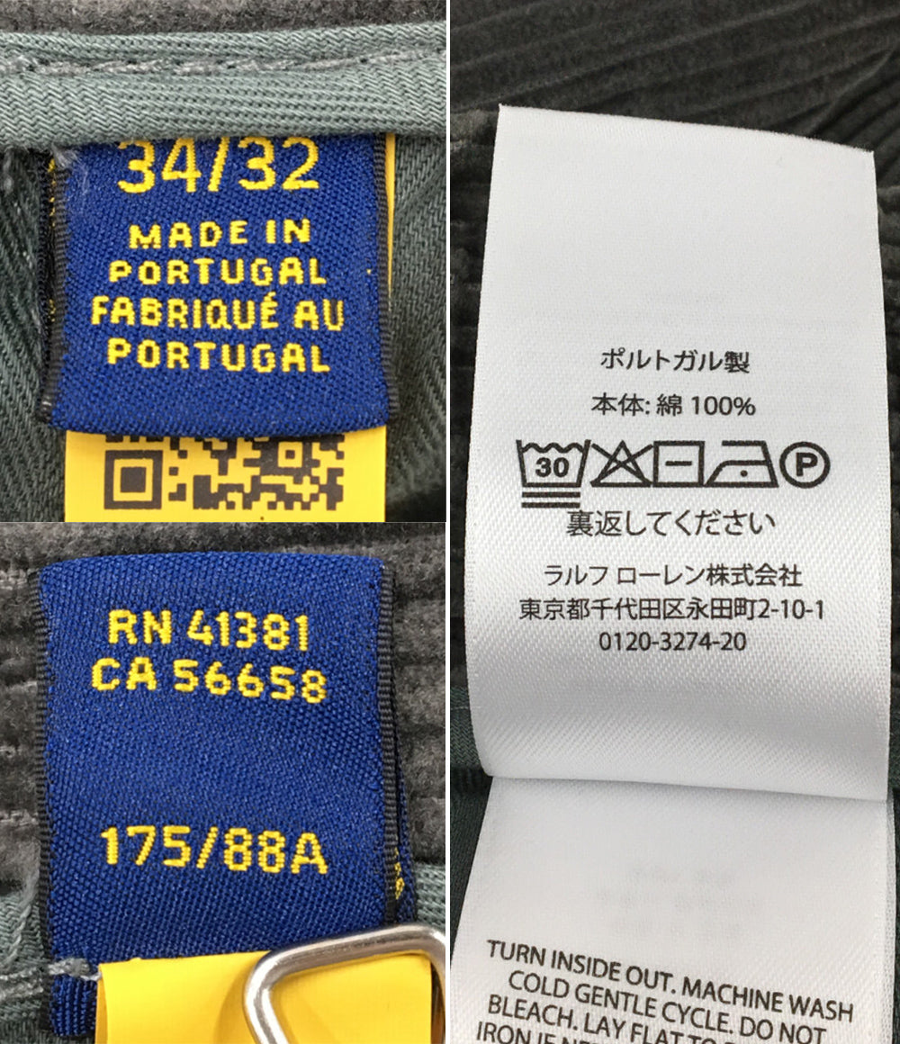 POLO RALPH LAUREN パンツ Corduroy SUIT TROUSER グレー メンズ SIZE W34L32 ポロ・ラルフローレン