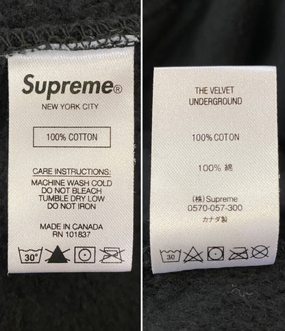 Supreme×Velvet underground ザ ベルベット アンダーグラウンド パーカー 19AW コットン メンズ SIZE M シュプリーム