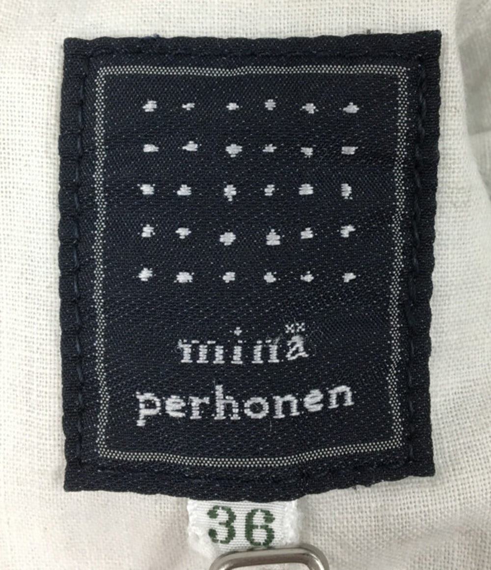 mina perhonen デニムパンツ dn4114 インディゴ レディース SIZE 36 ミナペルホネン