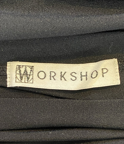 WORK SHOP Yohji Yamamoto ワークショップヨウジヤマモト 花プリント長袖ワンピース レディース SIZE -