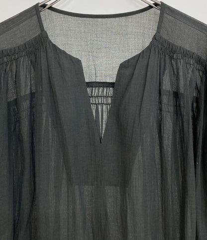 evam eva エヴァムエヴァ 九分袖ワンピース コットン e231t096 レディース SIZE -