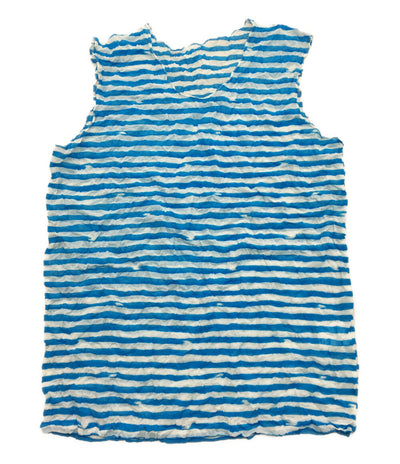 ISSEY MIYAKE シアー タンクトップ ボーダー レディース SIZE M イッセイミヤケ