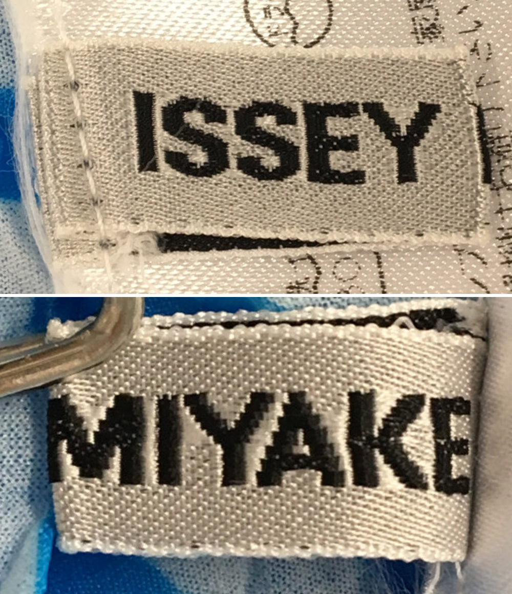 ISSEY MIYAKE シアー タンクトップ ボーダー レディース SIZE M イッセイミヤケ