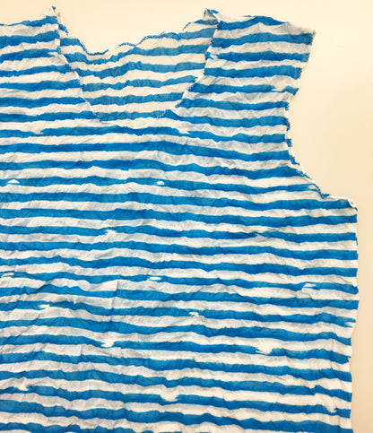 ISSEY MIYAKE シアー タンクトップ ボーダー レディース SIZE M イッセイミヤケ
