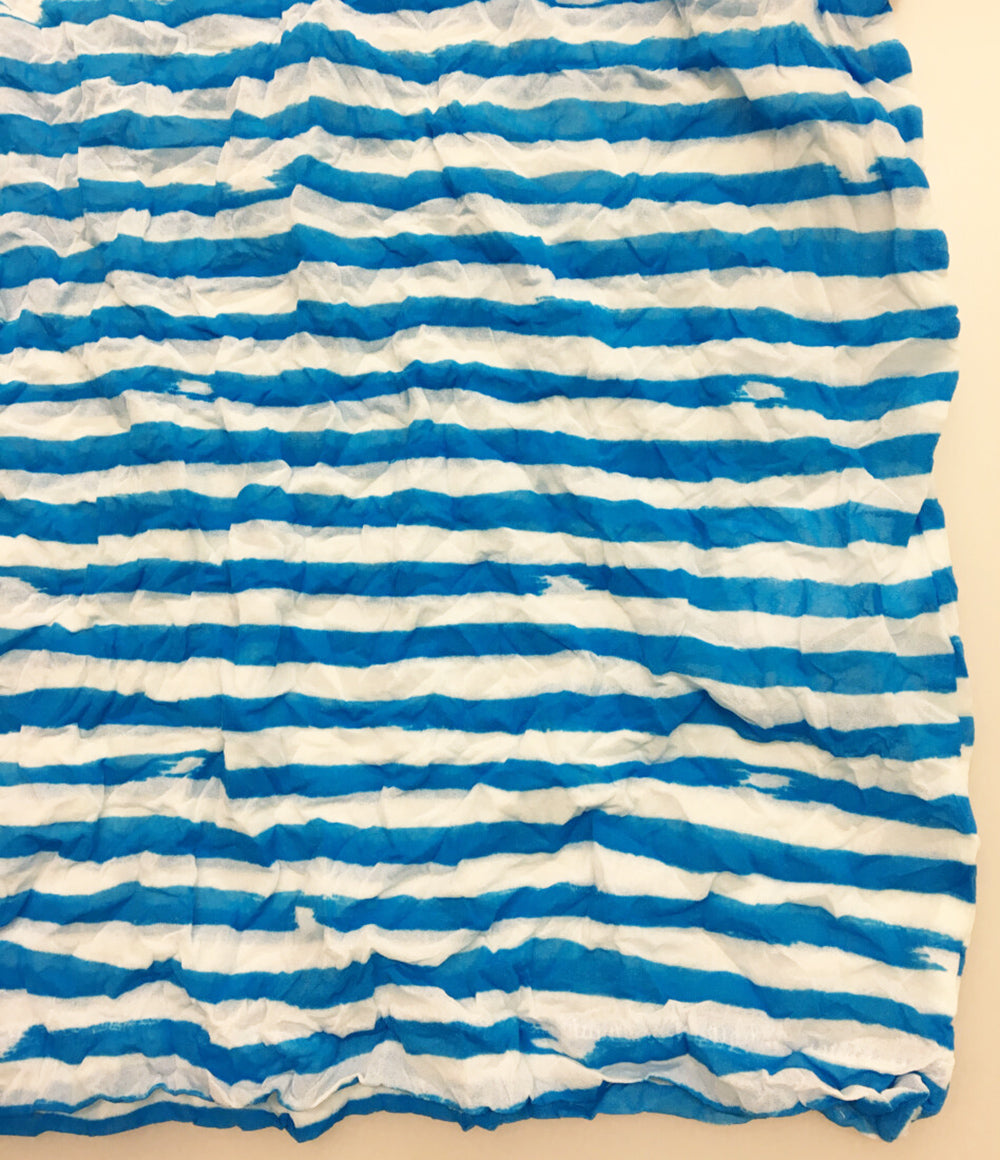 ISSEY MIYAKE シアー タンクトップ ボーダー レディース SIZE M イッセイミヤケ