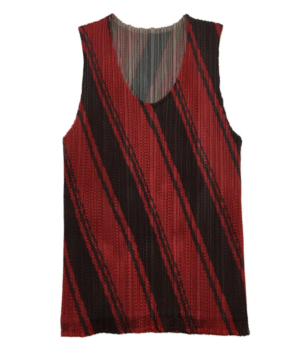 PLEATS PLEASE タンクトップ PP64-JK321 プリーツメッシュカットソー レディース SIZE ３ プリーツプリーズ