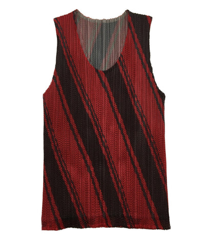 PLEATS PLEASE タンクトップ PP64-JK321 プリーツメッシュカットソー レディース SIZE ３ プリーツプリーズ