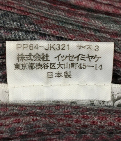 PLEATS PLEASE タンクトップ PP64-JK321 プリーツメッシュカットソー レディース SIZE ３ プリーツプリーズ