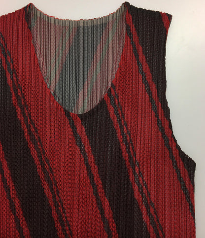 PLEATS PLEASE タンクトップ PP64-JK321 プリーツメッシュカットソー レディース SIZE ３ プリーツプリーズ