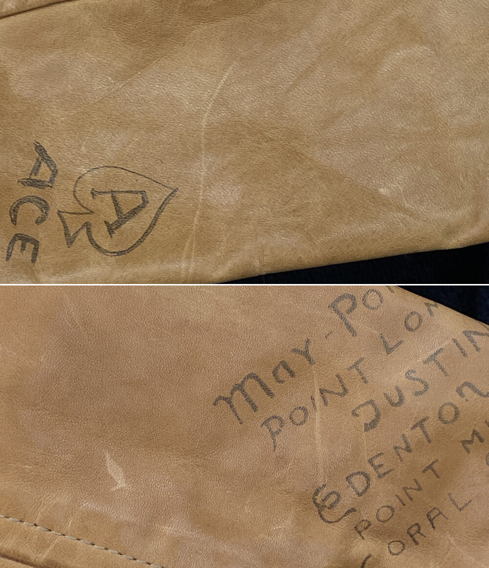 POLO RALPH LAUREN スタジャン レザースリーブベースボールジャケット メンズ SIZE L ポロ・ラルフローレン