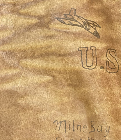 POLO RALPH LAUREN スタジャン レザースリーブベースボールジャケット メンズ SIZE L ポロ・ラルフローレン