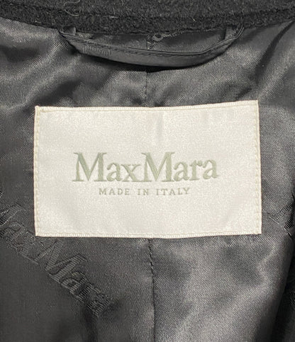 MAX MARA コート マニュエラ ベルテッド キャメル100% レディース SIZE 40 マックスマーラ