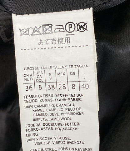 MAX MARA コート マニュエラ ベルテッド キャメル100% レディース SIZE 40 マックスマーラ